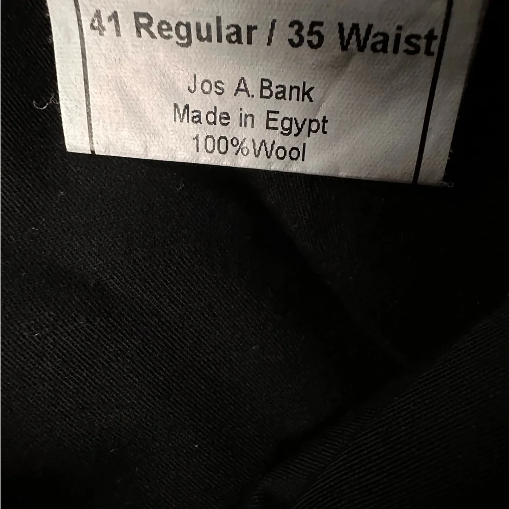 Jos. A. Bank Navy Wool Dress Pants 35x41 Regular Slacks